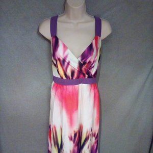 "NEW BEAUTIFUL MULTI-COLORED PINKS/PURPLE MAXI DRESS!"